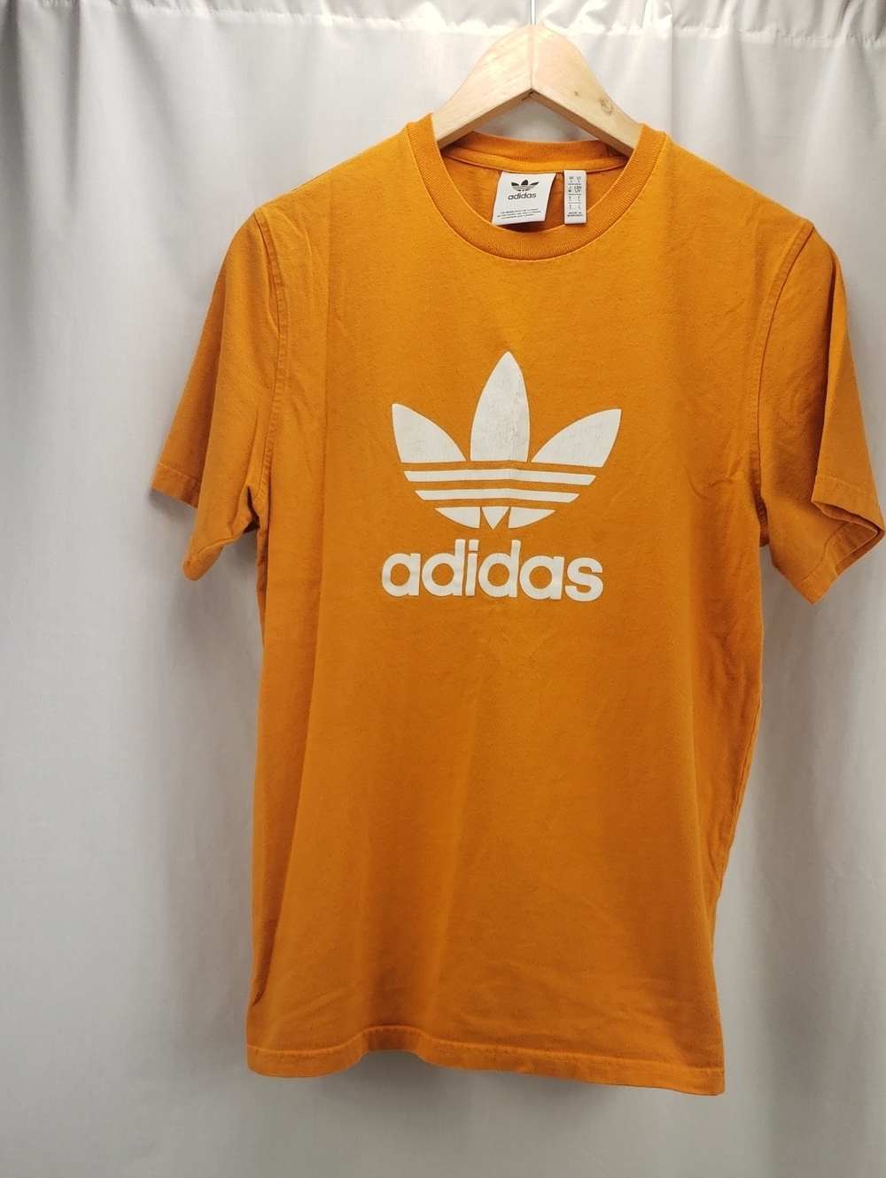 Adidas Yellow White Tshirt Size Small